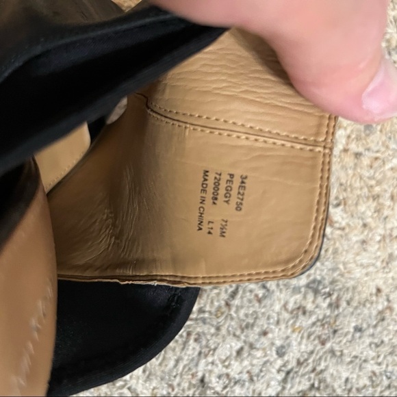 Calvin Klein Peggy Black Leather Sandals Size 7.5 - Picture 6 of 9